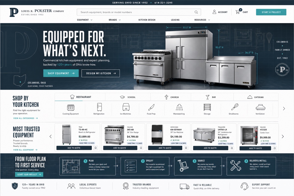 Louis R. Polster website preview